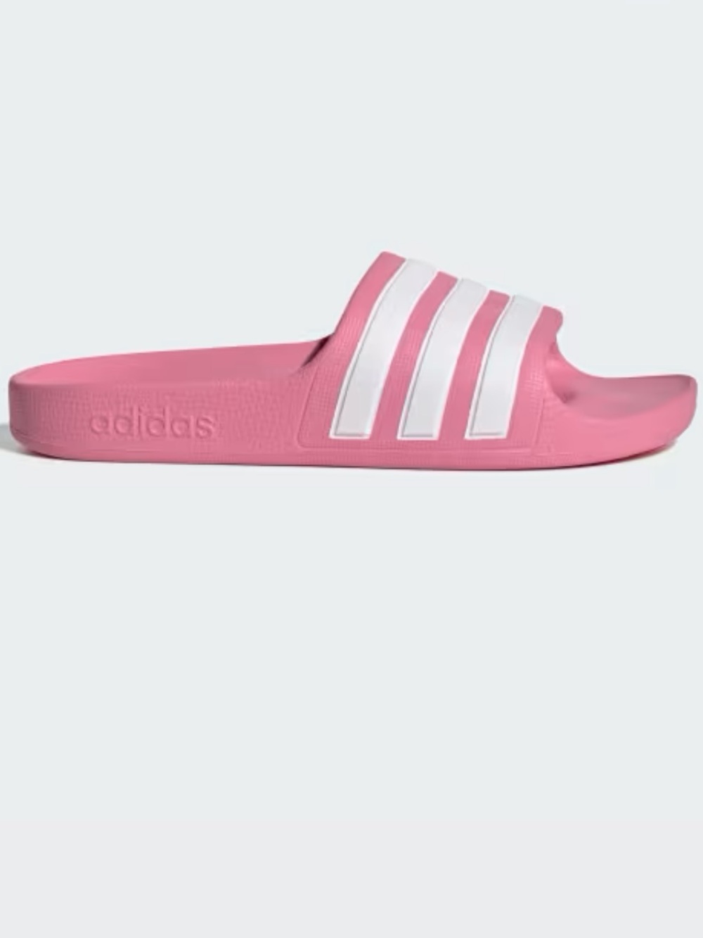 New in Box Adidas Kids Adilette Aqua Slides Sandals in Pink and White